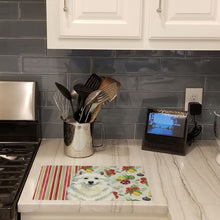 Load image into Gallery viewer, American Eskimo Vegetables Glass Cutting Board