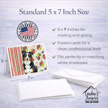 Load image into Gallery viewer, Black Tri American Shepherd Vegetables Greeting Cards Pack of 8