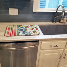 Load image into Gallery viewer, Blue American Staffordshire Terrier Vegetables Dish Drying Mat