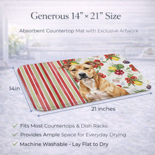 Load image into Gallery viewer, Fawn American Staffordshire Terrier Vegetables Dish Drying Mat