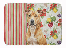 Load image into Gallery viewer, Fawn American Staffordshire Terrier Vegetables Memory Foam Kitchen Mat