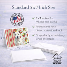 Load image into Gallery viewer, White American Staffordshire Terrier Vegetables Greeting Cards Pack of 8