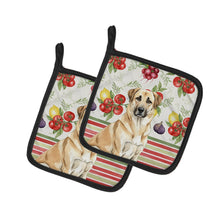 Load image into Gallery viewer, Anatolian Shepherd Dog Vegetables Pair of Pot Holders