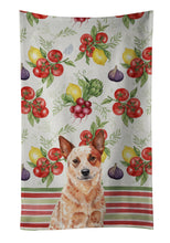 Load image into Gallery viewer, Red Heeler Australian Cattle Dog Vegetables Kitchen Towel