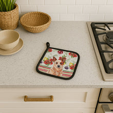 Load image into Gallery viewer, Red Heeler Australian Cattle Dog Vegetables Pair of Pot Holders