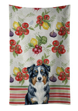 Load image into Gallery viewer, Black Australian Shepherd Vegetables Kitchen Towel