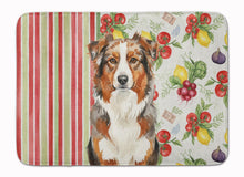 Load image into Gallery viewer, Red Merle Australian Shepherd Vegetables Memory Foam Kitchen Mat