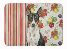Load image into Gallery viewer, Black and White Basenji Vegetables Memory Foam Kitchen Mat