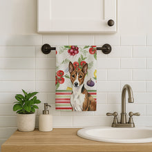 Load image into Gallery viewer, Brindle and White Basenji Vegetables Kitchen Towel