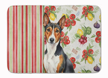 Load image into Gallery viewer, Tricolor and White Basenji Vegetables Memory Foam Kitchen Mat