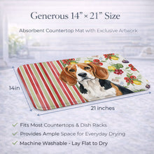 Load image into Gallery viewer, Beagle Vegetables Dish Drying Mat