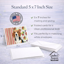 Load image into Gallery viewer, Beagle Vegetables Greeting Cards Pack of 8
