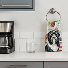 Load image into Gallery viewer, Black Bearded Collie Vegetables Kitchen Towel