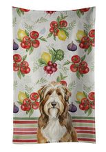 Load image into Gallery viewer, Brown Bearded Collie Vegetables Kitchen Towel