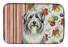 Load image into Gallery viewer, Bearded Collie Vegetables Dish Drying Mat
