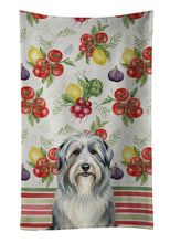 Load image into Gallery viewer, Bearded Collie Vegetables Kitchen Towel