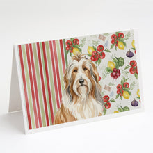 Load image into Gallery viewer, Fawn Bearded Collie Vegetables Greeting Cards Pack of 8