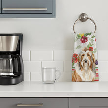 Load image into Gallery viewer, Fawn Bearded Collie Vegetables Kitchen Towel