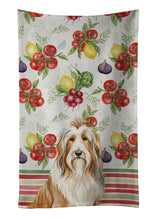 Load image into Gallery viewer, Fawn Bearded Collie Vegetables Kitchen Towel