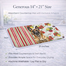Load image into Gallery viewer, Belgian Malinois Vegetables Dish Drying Mat