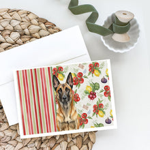 Load image into Gallery viewer, Belgian Malinois Vegetables Greeting Cards Pack of 8