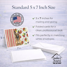 Load image into Gallery viewer, Belgian Malinois Vegetables Greeting Cards Pack of 8