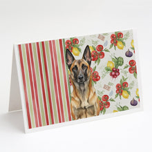 Load image into Gallery viewer, Belgian Malinois Vegetables Greeting Cards Pack of 8