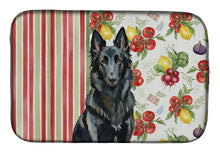 Load image into Gallery viewer, Belgian Sheepdog Groenendael Vegetables Dish Drying Mat