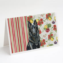 Load image into Gallery viewer, Belgian Sheepdog Groenendael Vegetables Greeting Cards Pack of 8