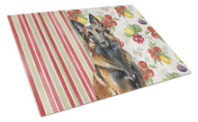 Load image into Gallery viewer, Belgian Tervuren Vegetables Glass Cutting Board
