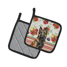 Load image into Gallery viewer, Belgian Tervuren Vegetables Pair of Pot Holders