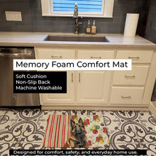 Load image into Gallery viewer, Belgian Tervuren Vegetables Memory Foam Kitchen Mat