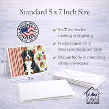 Load image into Gallery viewer, Bernese Mountain Dog Vegetables Greeting Cards Pack of 8