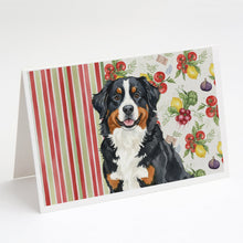 Load image into Gallery viewer, Bernese Mountain Dog Vegetables Greeting Cards Pack of 8