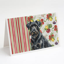 Load image into Gallery viewer, Black Russian Terrier Vegetables Greeting Cards Pack of 8