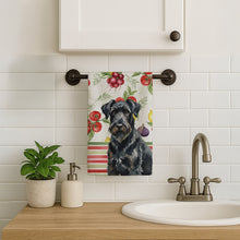 Load image into Gallery viewer, Black Russian Terrier Vegetables Kitchen Towel