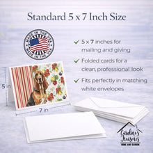 Load image into Gallery viewer, Liver and Tan Bloodhound Vegetables Greeting Cards Pack of 8