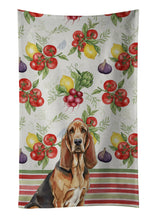 Load image into Gallery viewer, Liver and Tan Bloodhound Vegetables Kitchen Towel