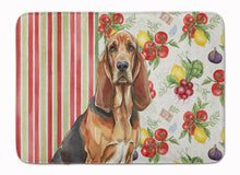 Load image into Gallery viewer, Liver and Tan Bloodhound Vegetables Memory Foam Kitchen Mat