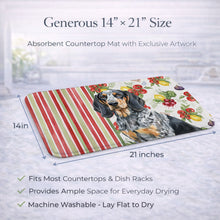 Load image into Gallery viewer, Bluetick Coonhound Vegetables Dish Drying Mat