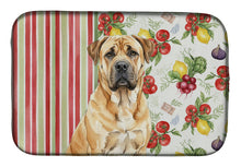 Load image into Gallery viewer, Fawn Boerboel Vegetables Dish Drying Mat