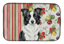Load image into Gallery viewer, Border Collie Vegetables Dish Drying Mat