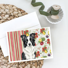 Load image into Gallery viewer, Border Collie Vegetables Greeting Cards Pack of 8