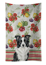 Load image into Gallery viewer, Border Collie Vegetables Kitchen Towel