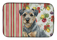 Load image into Gallery viewer, Blue and Tan Border Terrier Vegetables Dish Drying Mat