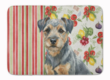 Load image into Gallery viewer, Blue and Tan Border Terrier Vegetables Memory Foam Kitchen Mat