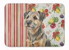 Load image into Gallery viewer, Grizzle and Tan Border Terrier Vegetables Memory Foam Kitchen Mat