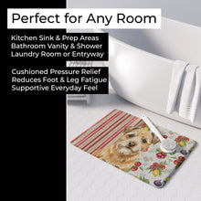 Load image into Gallery viewer, Wheaten Border Terrier Vegetables Memory Foam Kitchen Mat