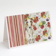 Load image into Gallery viewer, Borzoi Vegetables Greeting Cards Pack of 8