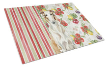 Load image into Gallery viewer, Borzoi Vegetables Glass Cutting Board